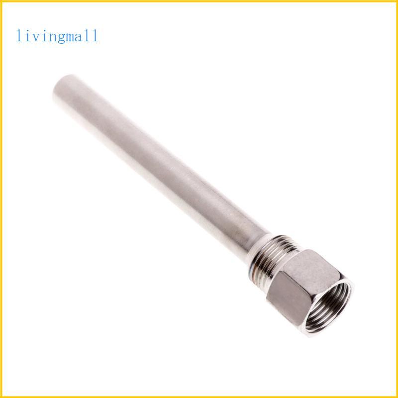 LIVI ทนทาน Thermowell 304 สแตนเลส 1 2 BSP G Thread OD6mm Immersion Sleeve Pocket
