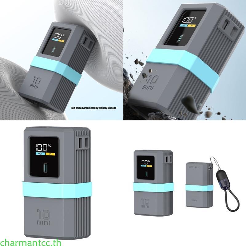 Charmantcc เคสซิลิโคนสําหรับ 10 Mini 10000mAh PB1055 55W Energy Bank ชาร์จแบบพกพาเก็บป้องกัน Shock A