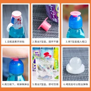 จากญี่ปุ่น Japan Hatakosen Ramune Soda น้ำขวดลูกแก้วรสผลไม้ผสมโซดา