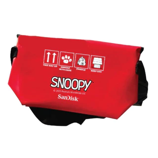 (รับฟรีของแถม) กระเป๋าสะพายข้าง สุ่มลาย Snoopy Travel bag SANDISK TRAVELBAGSNOOPY