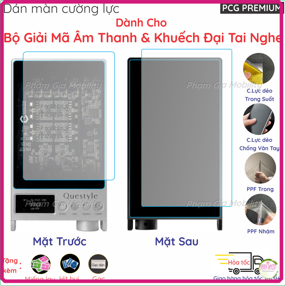 กระจกนิรภัยสําหรับถอดรหัสเสียงและเครื่องขยายเสียงชุดหูฟัง DAC/AMP Questyle SIGMA PRO ยืดหยุ่น Nano T