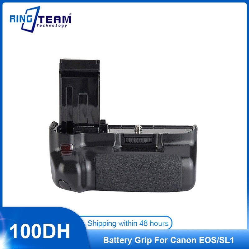 100DH จับแบตเตอรี่ BG-100D สำหรับ CANON EOS 100D Rebel SL1กล้องดิจิตอลทำงาน LP-E12แบตเตอรี่รีโมทคอนโ