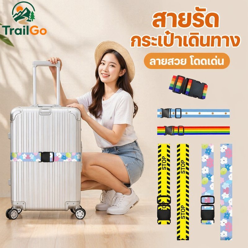สายรัดกระเป๋าเดินทางปรับกระเป๋าเดินทางเข็มขัดโพลีเอสเตอร์ล็อคที่ปลอดภัยนํามาใช้ใหม่หนัก18ถึง30