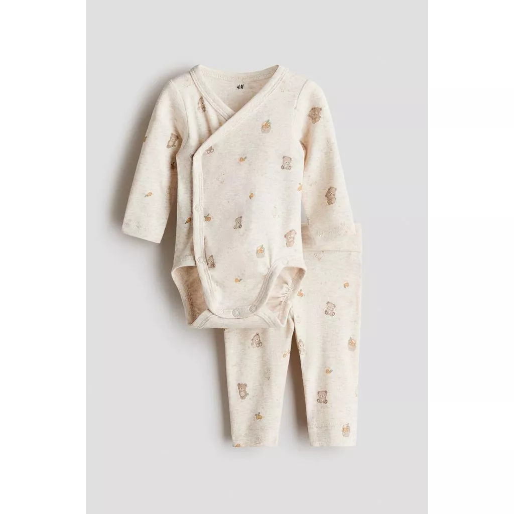 H&M(เอชแอนด์เอ็ม) ชุดบอดี้สูทและเลกกิ้ง 2 ชิ้น เด็กทารก 1344331_1