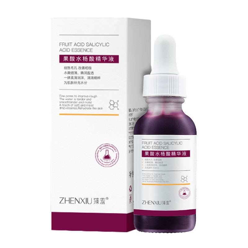 Shy Fruit Acid Salicylic Acid Essence ลบสิวสิว Softening Cuticle Malic Acid Fine Pores Moisturizing