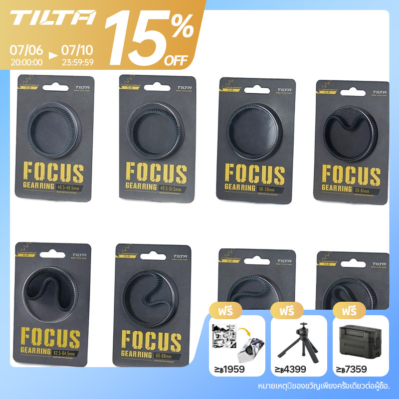 Tilta ไม่มีรอยต่อโฟกัสเกียร์แหวน 360 การหมุนตามโฟกัสแหวน 46.5-90 มม.สําหรับกล้อง SLR DSLR อุปกรณ์เสริม Tiltaing TA-FGR สําหรับ SONY