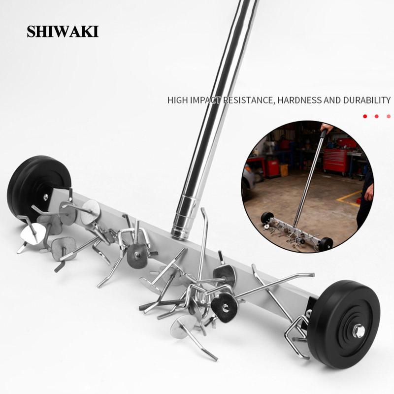 [คลังสินค้าพร้อม] Portable Pick up Sweeper Metal Debris Collector เครื่องมือทําความสะอาดแบบพกพาแบบพก
