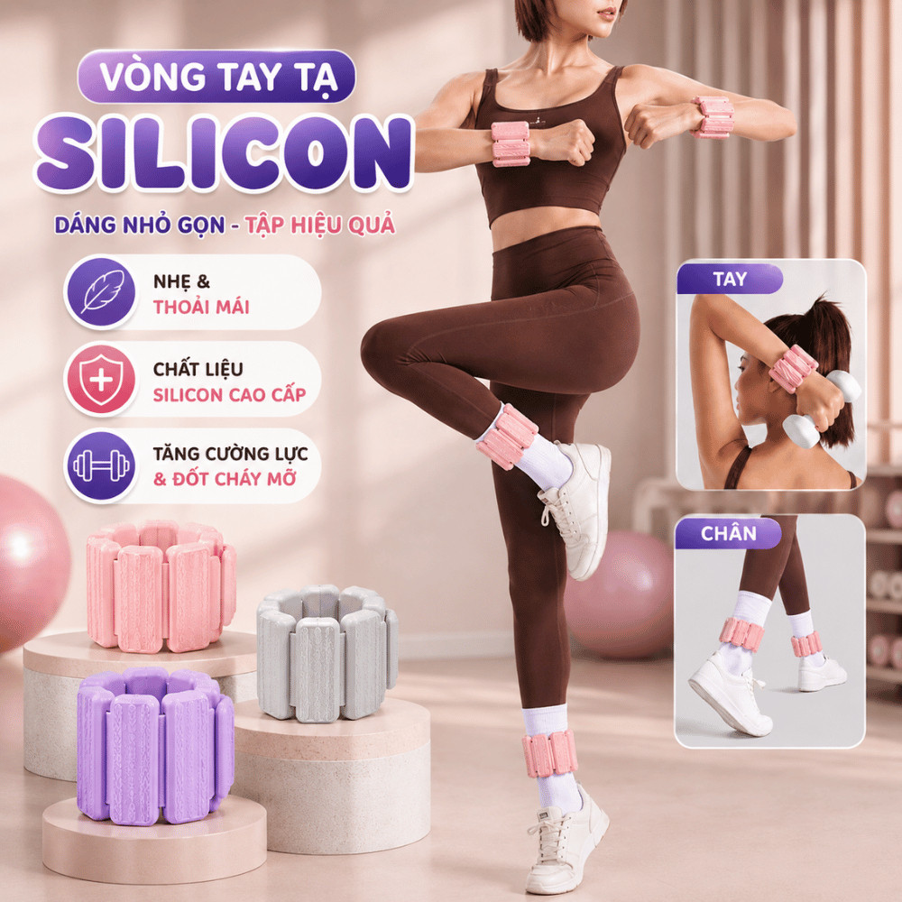 Richouse Fitness Silicone Wrist Weights, Elastic Wrist Ankle Weights, Cardio Yoga Gym Support