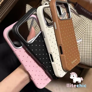 เคสไอโฟน17 สำหรับ IPhone 11 17 Air 15 13 16 12 Pro Max 15 14 16 Plus XR X XS เคส TPU นุ่มลายจุดสีแดงเล็กๆ น่ารัก