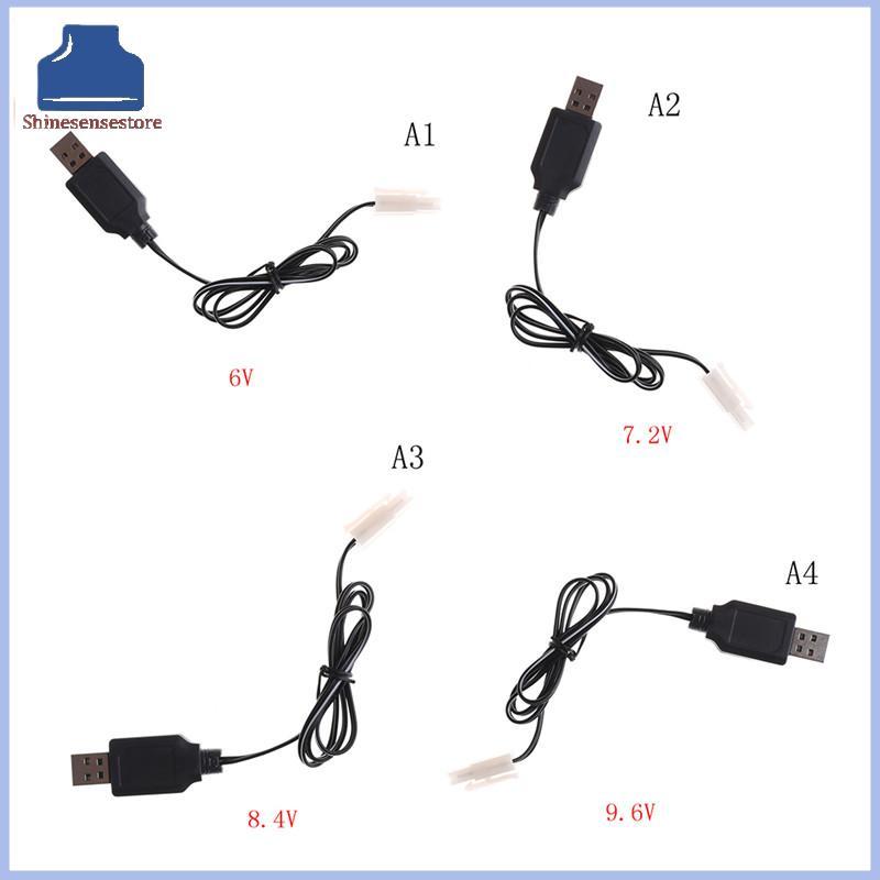 SHINE DC 6V 7.2V 8.4V 9.6V RC แบตเตอรี่ USB Charger Adapter สําหรับรีโมทคอนโทรลรถ TH