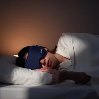 สลีปปิ้งมาส์ก Blackout Soft Breathable Gravity Pressure Light Blocking Travel Nap Sleep Aid
