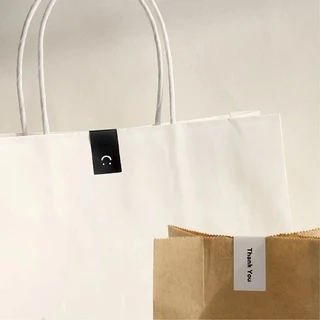สติ๊กเกอร์ขอบคุณ ยาว7.5ซม กว้าง2.5ซม สติ๊กเกอร์ติดกล่อง ขนม ติดแก้ว ตกแต่ง sticker thankyou