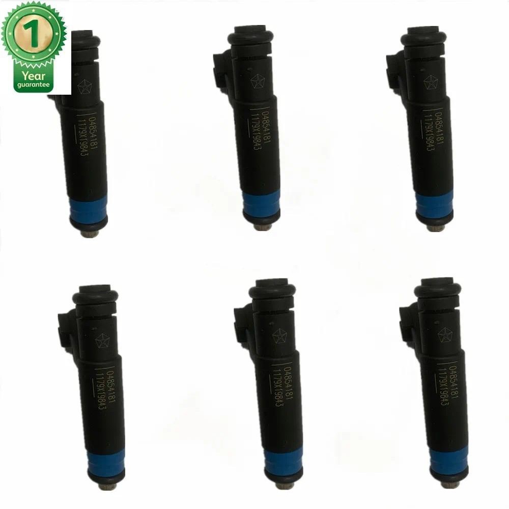 หัวฉีดน้ํามันเชื้อเพลิง 6 ชิ้น OEM 04854181 สําหรับ Jeep TJ Grand Cherokee Wrangler Jeep Cherokee 4.