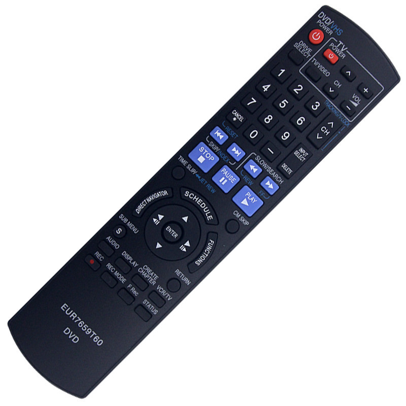 EUR7659T60 รีโมทคอนโทรลเข้ากันได้กับ Panasonic DVD DMR-EZ475VK DMREZ47K DMR-EZ47K DMR-EZ47V EZ37VK D
