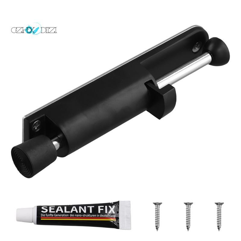 GzhxdiiziSpring Load Door Stopper Foot-Operated Lever Door Stop Telescope Door Stopper ตําแหน่งปรับไ
