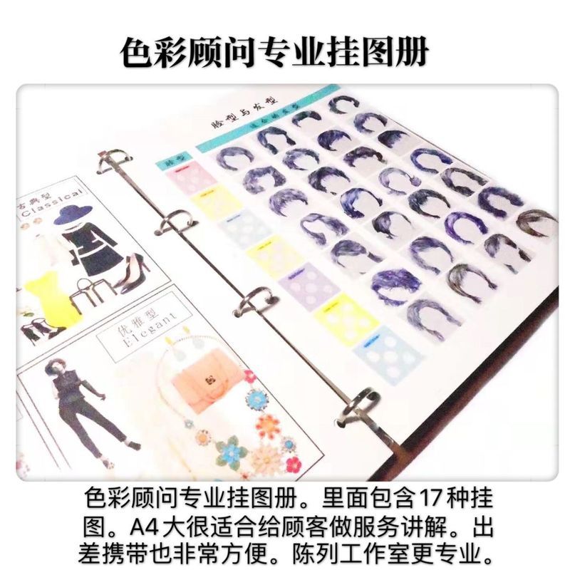 Japan Four Seasons Color System Chart Color Consultant Wall Chart Book PCCS แหวนสีแผนภูมิสี 7.8