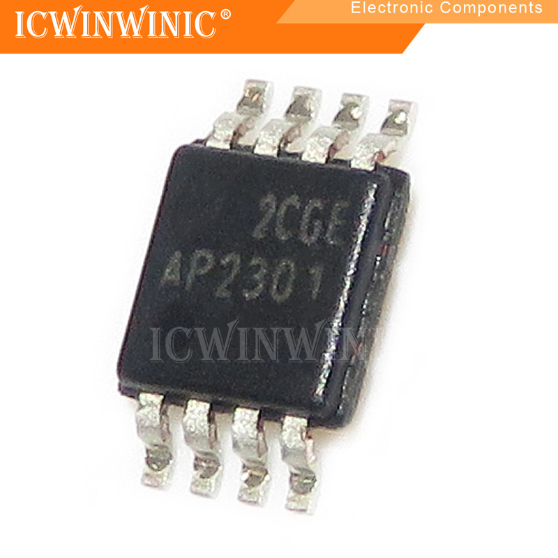 5 ชิ้น AP2301MPG-13 AP2301MPG AP2301 MSSOP-8 ส่วนประกอบอิเล็กทรอนิกส์