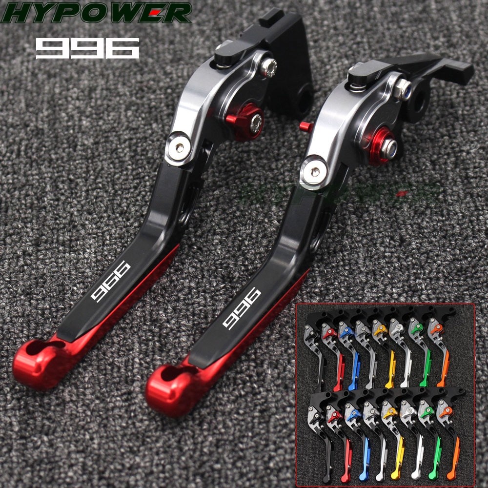 รถจักรยานยนต์พับขยายได้ CNC Moto ปรับคลัทช์เบรคสําหรับ Ducati 996B 996S 996R 1999 2000 2001 2002 200