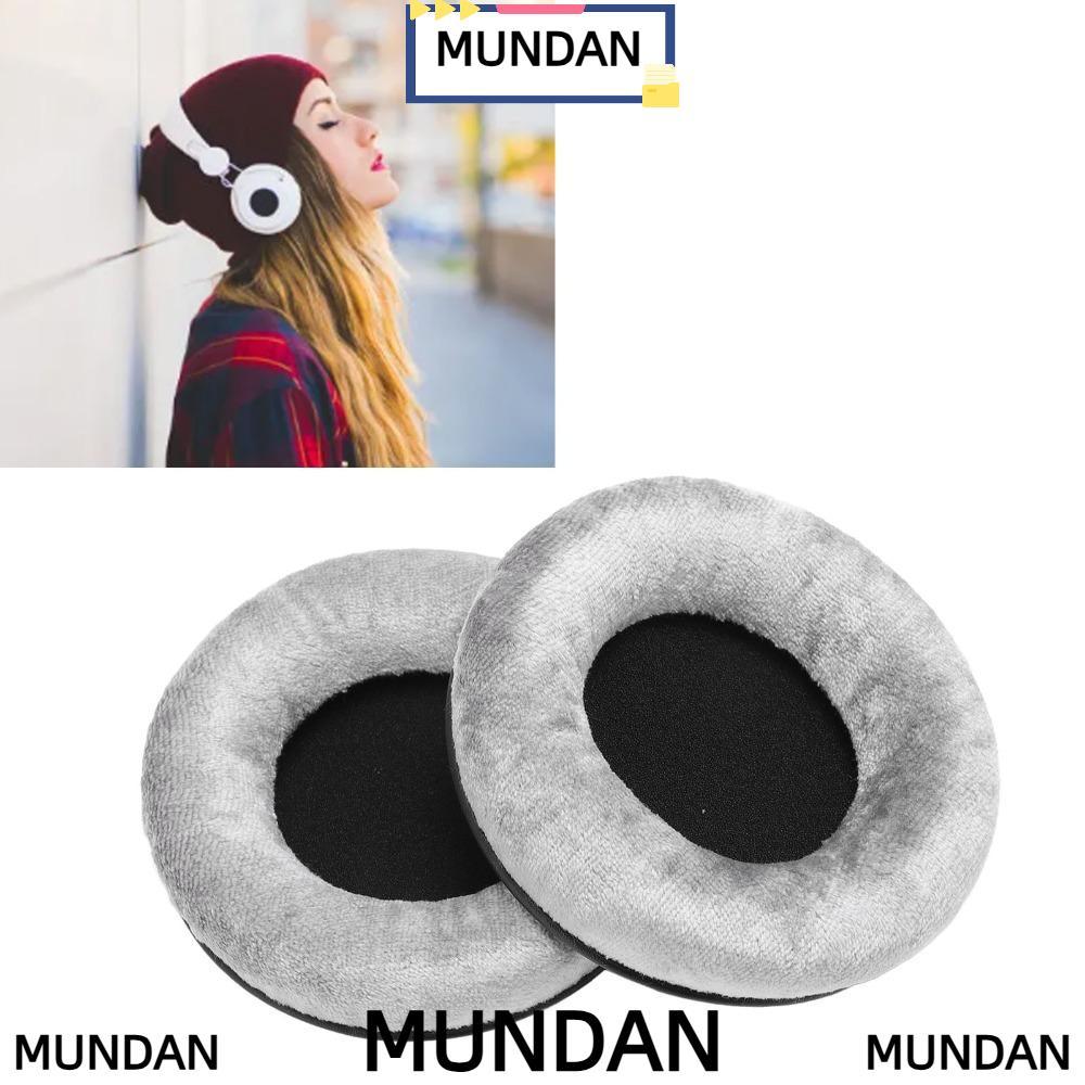 MUNDAN 2PCS เปลี่ยนแผ่นรองหูฟัง,นุ่มสบายกํามะหยี่ฉนวนกันเสียง,หน่วยความจําโฟม 100 มม.หูฟังสําหรับ DT