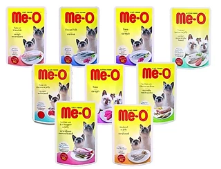 Me-O Cat Pouch 😻 มีโอ อาหารเปียกสำหรับแมวแบบซอง 80g