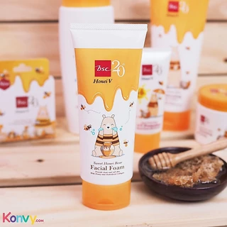 [ SET 2 ชิ้นสุดคุ้ม ] HONEI V BSC SWEET HONEI BEAR FACIAL FOAM 100 ml. โฟมสูตรผสมน้ำผึ้งเข้มข้น เพื่อผิวหน้าสะอาด เนียน
