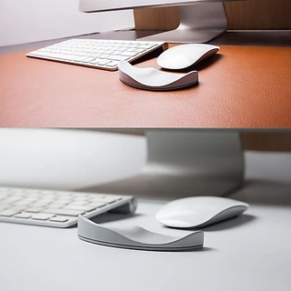 Ankndo แผ่นรองเมาส์ซิลิโคนเจลกันลื่นสําหรับเล่นเกมสํานักงาน Ergonomic Wrist Rest แผ่นรองข้อมือ ที่รองข้อมือเมาส์