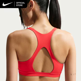 Nike Women's Universa Medium-Support Padded Sports Bra - Light Crimson [IB9831-696]
