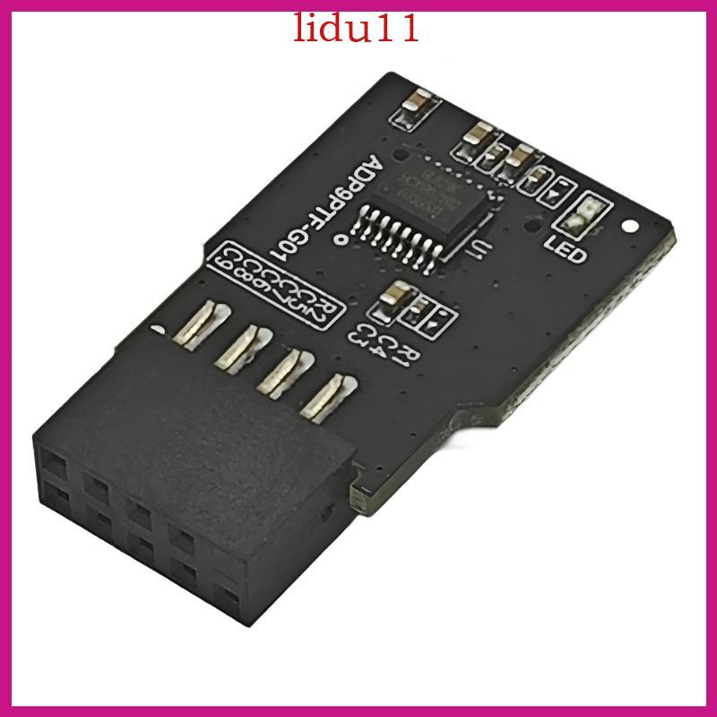 LID PCBs Board USB2 0 9Pin To Single TF Card Converters สําหรับผู้ที่ชื่นชอบคอมพิวเตอร์