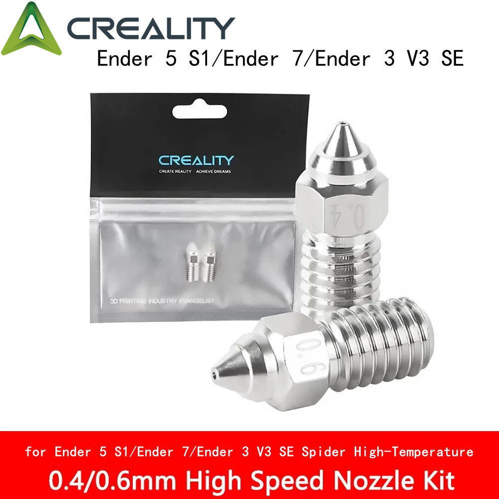 Copper Alloy Ender 3 V3 SE Nozzle Kit Spider High-temperature Hotend 0.4mm/0.6mm Nozzles for Ender 5