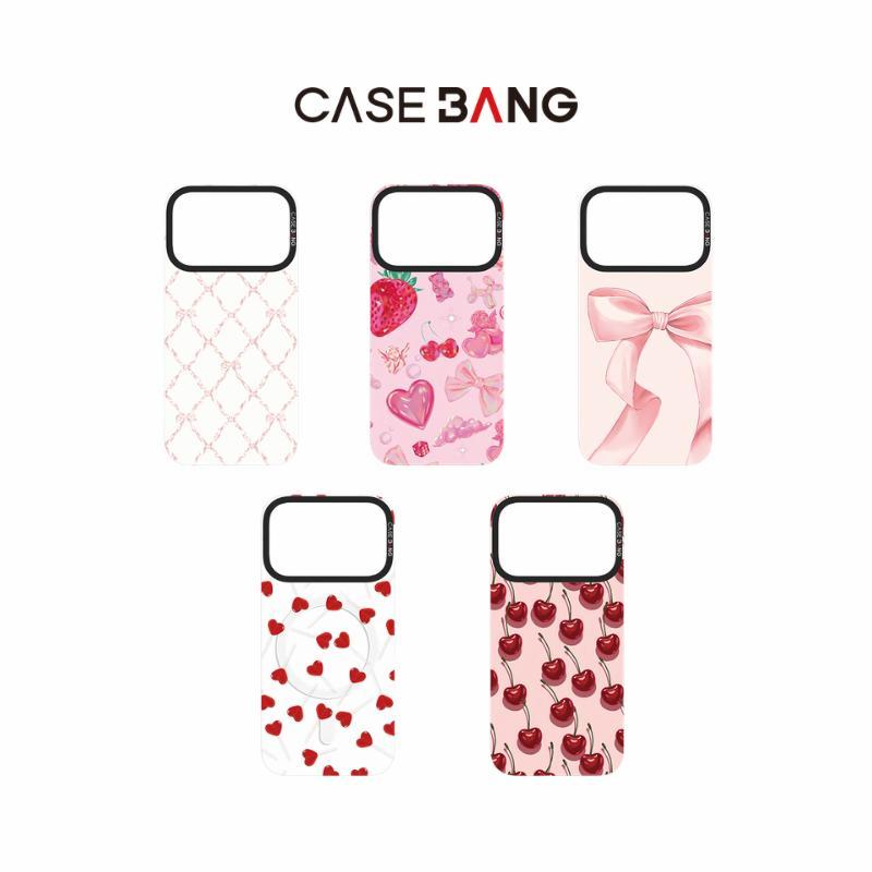 【แผ่นหลังแม่เหล็ก】 For iPhone 13-17,CASEBANG Sweet Series เคสแม่เหล็ก ImagiSnap, เปลี่ยนกลับ, ป้องกันการตกกระแทกทหาร