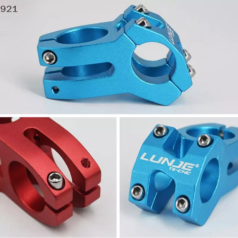 Nuanuaaa จักรยาน Handlebar Accessory สั้น 45 มม.สะพานจักรยานเสือภูเขา 25.4/31.8 มม.ท่ออลูมิเนียมขี่จักรยาน Stem Riser ตาราง isnck คอเต่า มม.