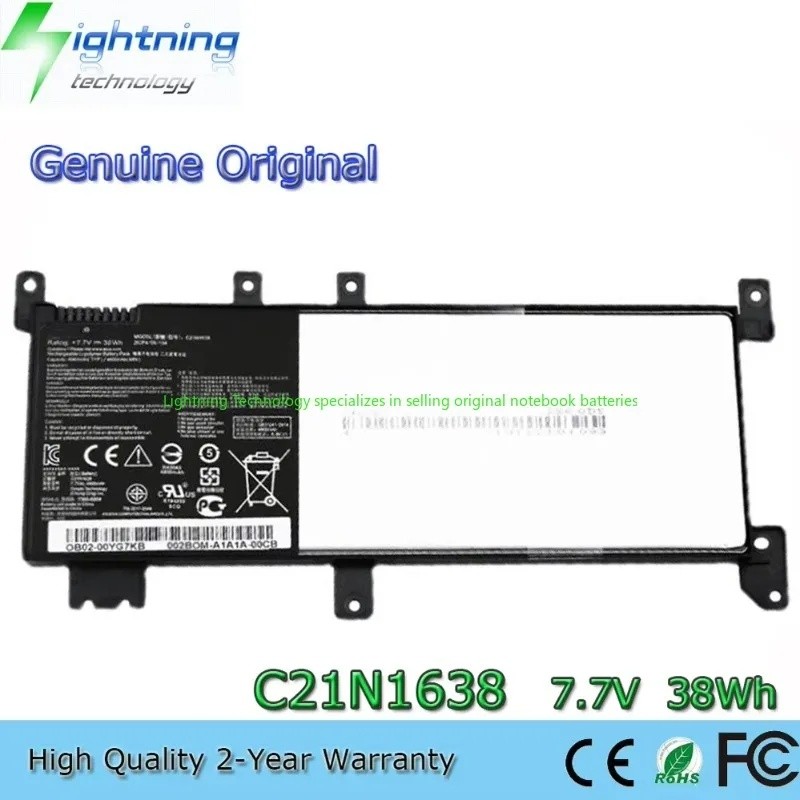 C21N1638 7.7V 38Wh เดิมแบตเตอรี่โน๊ตบุ๊คสําหรับ Asus F442U F442UR A480U X442U X442UR X442UQ X442UN 2