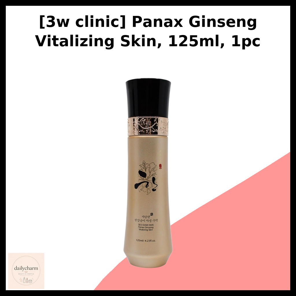 3W CLINIC [คลินิก 3w] Panax Ginseng Vitalizing Skin, 125ml, 1pc / เซรั่มเกาหลี / Vitalizing Essence 