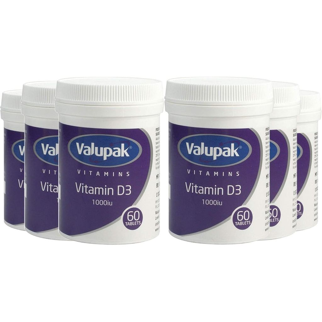 6 X Valupak วิตามินดี 1000Iu