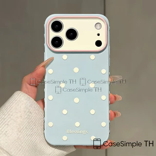 เคสลายจุดดอทเรียบง่าย ลายพิมพ์ข้อความ เคสไอโฟน17 สำหรับ IPhone 16 7 8 15 Plus XR X XS Max Air 12 11 13 14 Pro