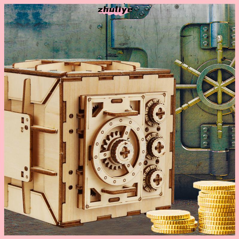 <zhuliye123> 1 ชุด DIY ชุดอาคารชุดปริศนากลเกลียวหินอ่อน Run 3D ปริศนาไม้ของเล่นสําหรับผู้ใหญ่และวัยร