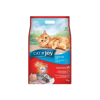 [Flash Sale] Cat n joy แคทเอ็นจอย อาหารเม็ดแมว ทุกสายพันธุ์ เม็ดกรอบ กินง่าย ยกกระสอบ ขนาด 7kg