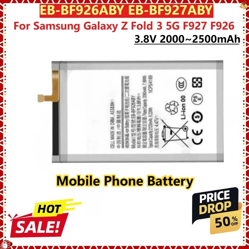 สําหรับ Samsung Galaxy Z พับ 3 5G F927 F926 ใหม่เปลี่ยนแบตเตอรี่โทรศัพท์มือถือ EB-BF926ABY EB-BF927A