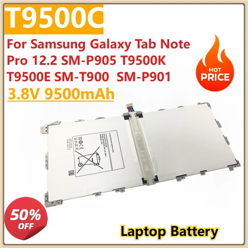 T9500C 3.8V 9500mAh แบตเตอรี่แล็ปท็อปสําหรับ Samsung Galaxy Tab Note Pro 12.2 SM-P905 T9500K T9500E 