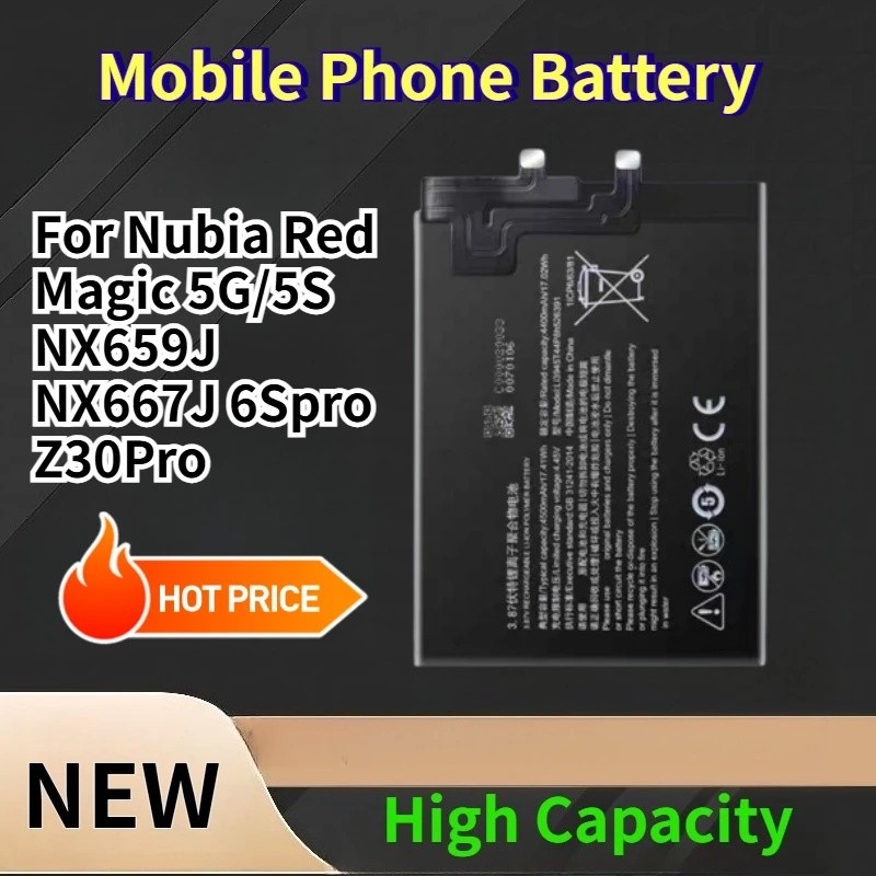 แบตเตอรี่โทรศัพท์มือถือสําหรับ Nubia Red Magic 5G/5S NX659J NX667J 6Spro Z30Pro