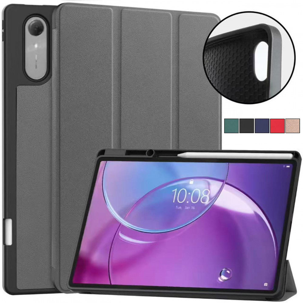 Stand Flip Leather Case Pen Holder,Soft TPU Back Smart Cover สําหรับ Lenovo Idea Tab Pro (Gen 2) 13 