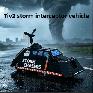 Roblox Tiv2 Storm Chaser รถรุ่น 3D การพิมพ์คอลเลกชัน, Tornado Interception ฉากจําลองเครื่องประดับ, DIY โต๊ะทรายภูมิทัศน์ตกแต่งของขวัญ