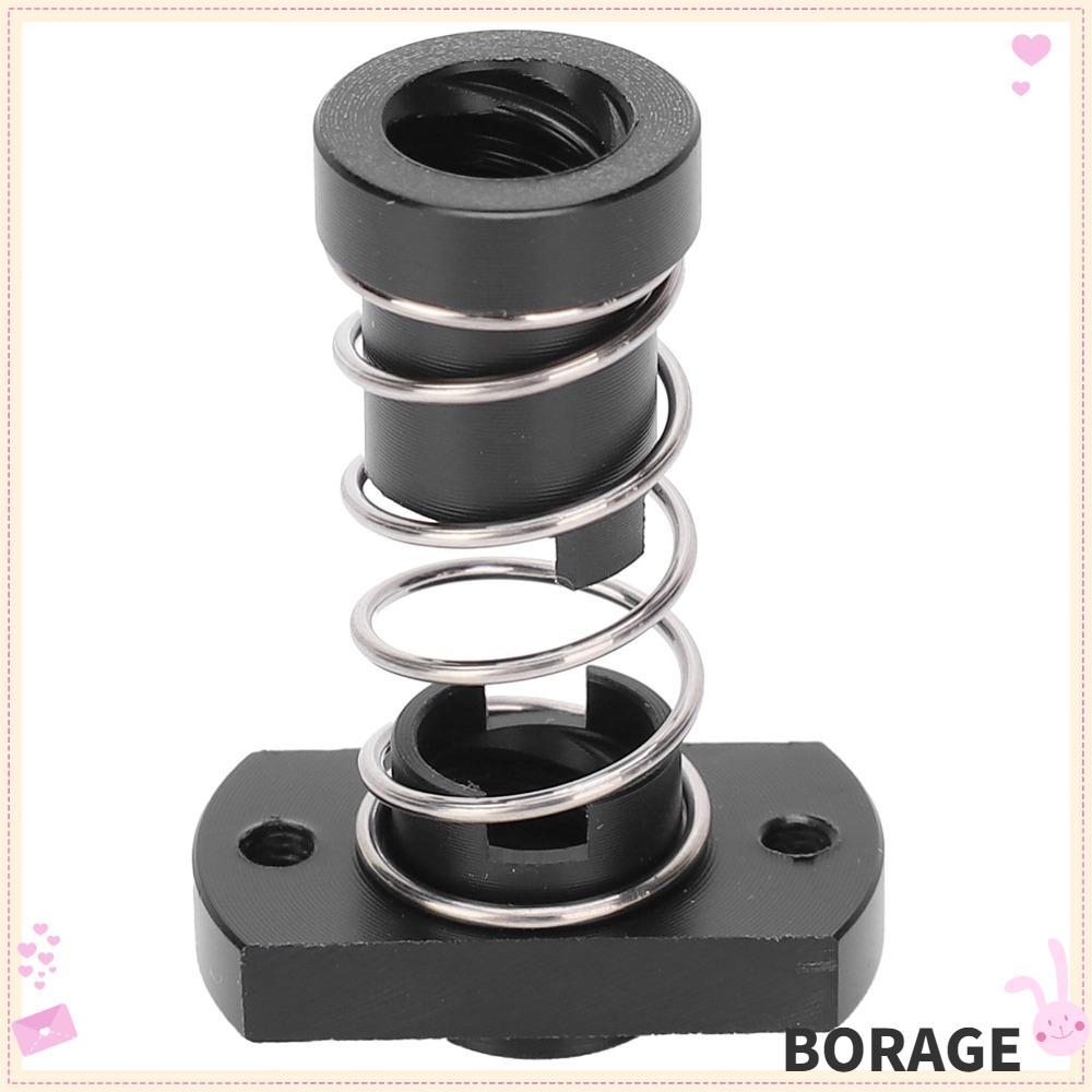 BORAG 2PCS Anti Backlash Nut, 2 มม./8 มม.T8 / Tr8x2 / Tr8x8 T8 POM Nut, ลด Gap สีดํา 4 POM เริ่มต้นก