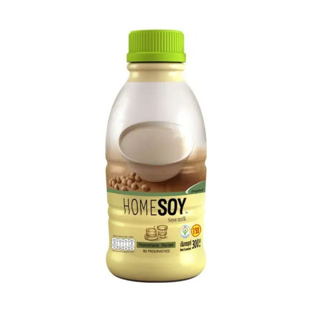 โฮมซอย นมถั่วเหลืองรสดั้งเดิม Homesoy Soy Milk Original 300ml.