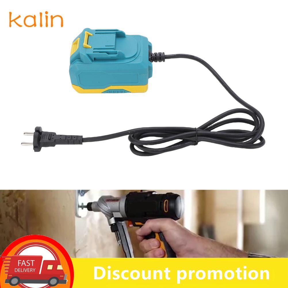 Kalin-th Kalin-th AC 220V to DC 20V Power Converter Fit สำหรับ Makita Li Ion แบตเตอรี่ไฟฟ้าไร้สายอะแดปเตอร์เครื่องมืออัจฉริยะปกป้องไม่ลื่น