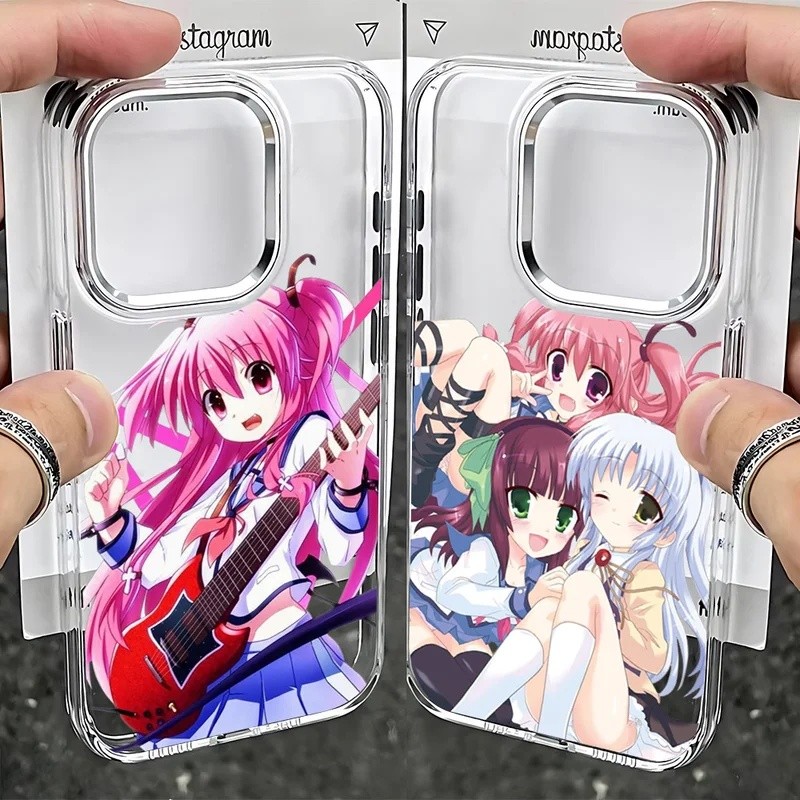 Clmj Angel Beats อะนิเมะการ์ตูน Y2K เคสโทรศัพท์สําหรับ Samsung Galaxy S25 S24 S23 S22 S21 Note20 FE 