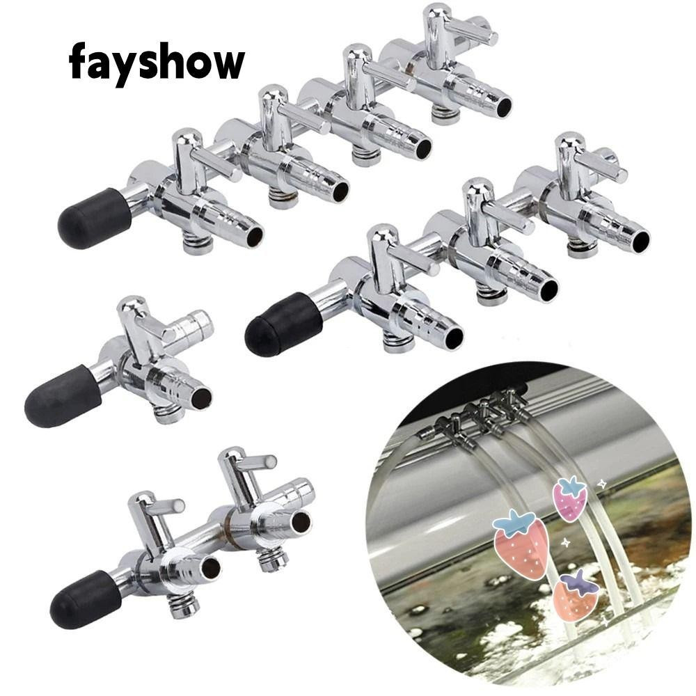 FAY วาล์วลม, 1 2 3 4 5 ทางสแตนเลส Aquarium Air Splitter, ปั๊มลม Flow Splitter จําหน่าย K7XV