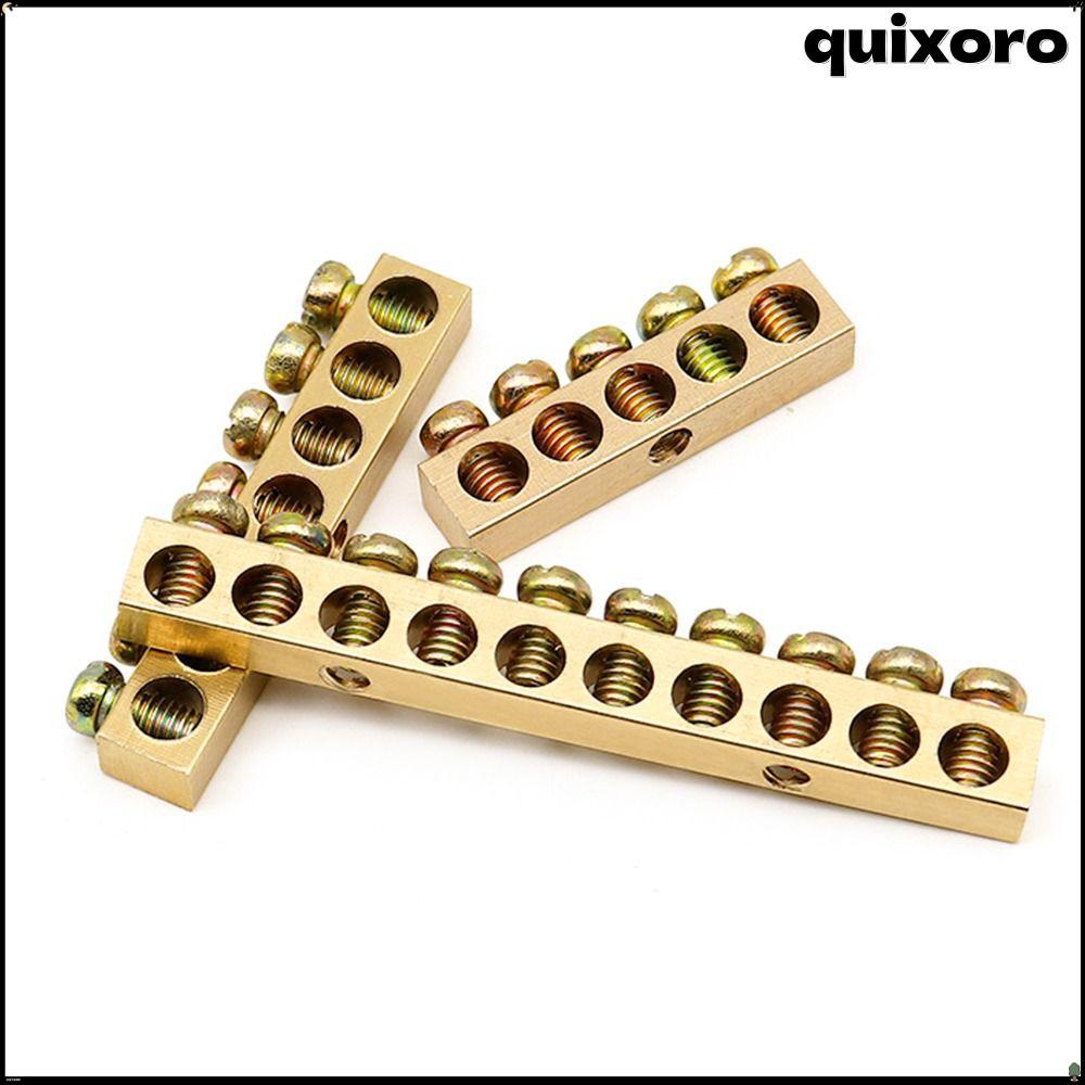 QUIXORO Copper Bar Terminal, Multi-specification Copper Wire Connector, Screw Connector With Hole Sc