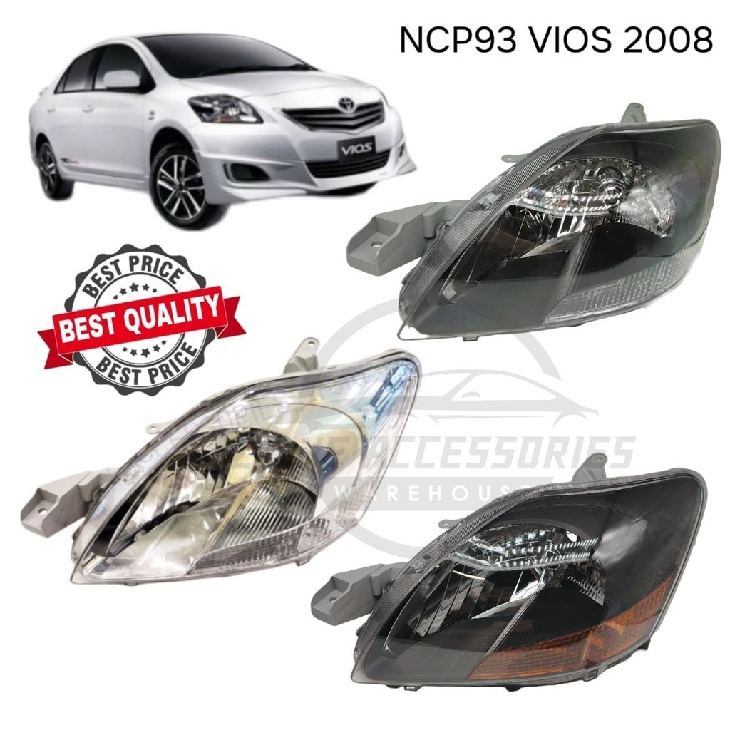 ไฟหน้าไฟหน้า Toyota Vios 2008-2012 NCP93/ไฟใหญ่/Dugong