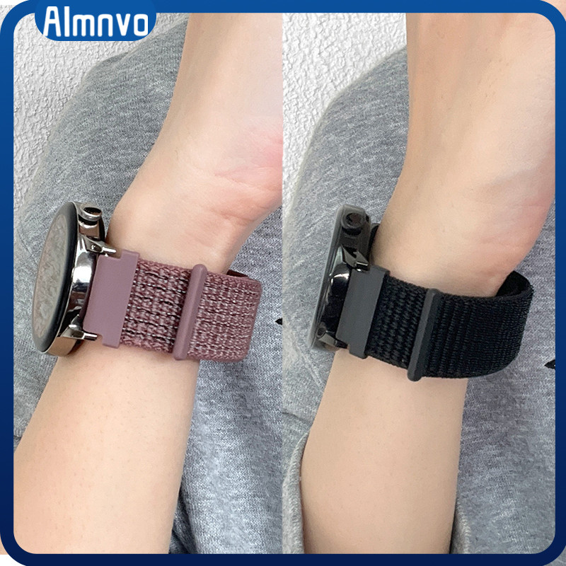 สายลูปไนลอน 22 มม. 20 มม.for Garmin Watch Forerunner 165 570 265/Samsung Galaxy Watch/Huawei/Amazfit Bip 6 5/xiaomi